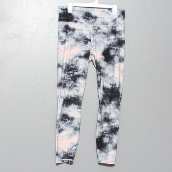 Athleta elation 7/8 pink black tie dye leggings - Picture 1 of 10